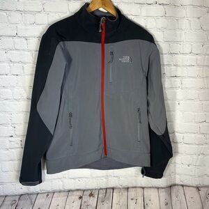 North Face Men’s Apex Bionic 3 Jacket size S Small Gray Black LOOK